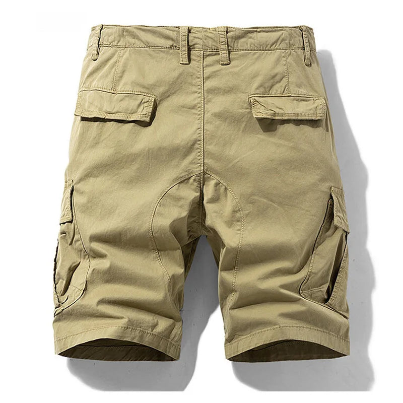 TAUVSEDI Men’s Cotton Cargo Shorts – Breathable Summer Outdoor Casual Trousers