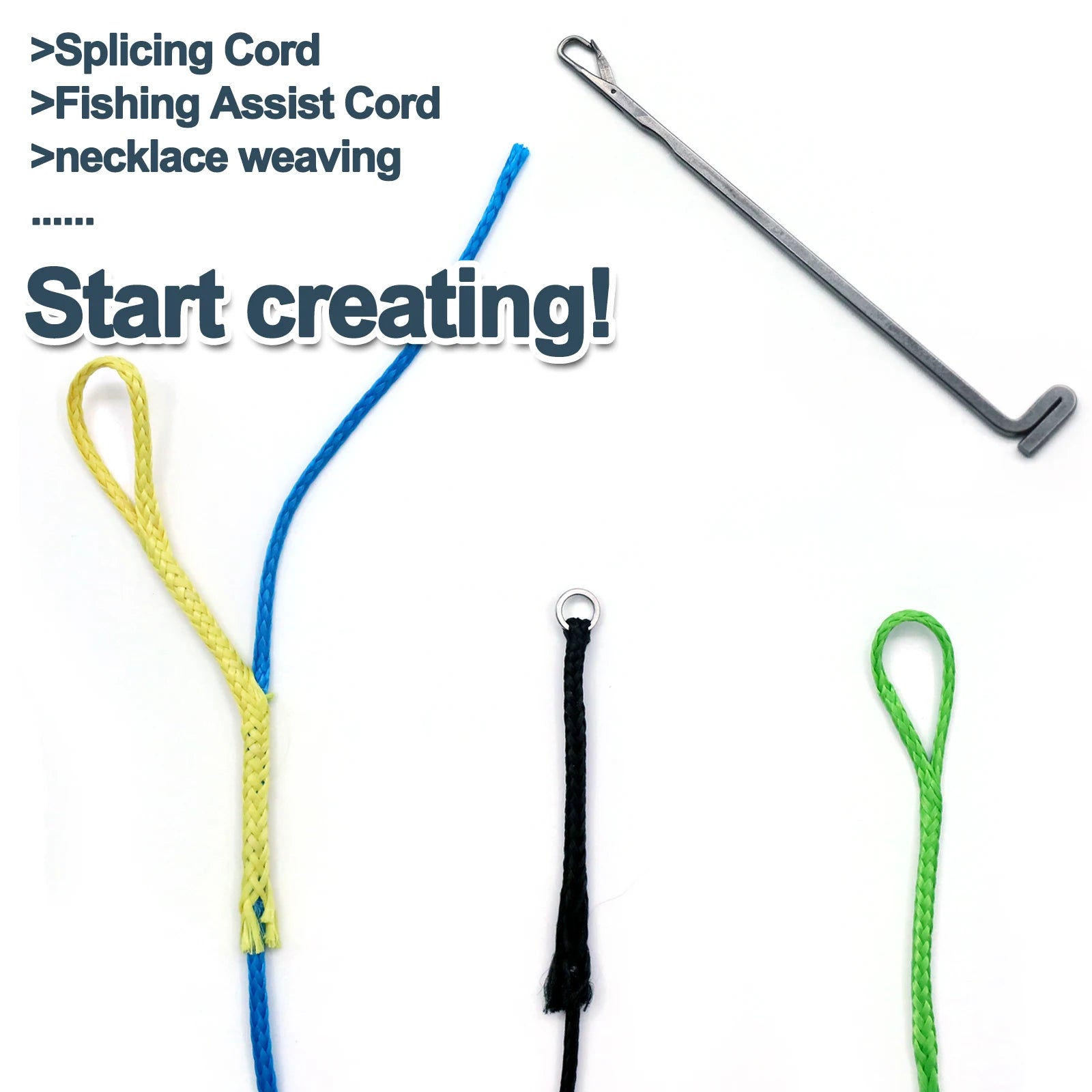 Reverse Latch Needle Rigging Needle – UHMWPE Kevlar Cord Splicing Tool