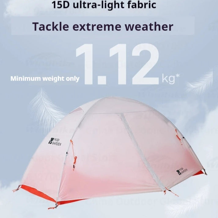 Ultralight Tent for 1-3 Person Camping – Waterproof, Windproof, Backpack Tent