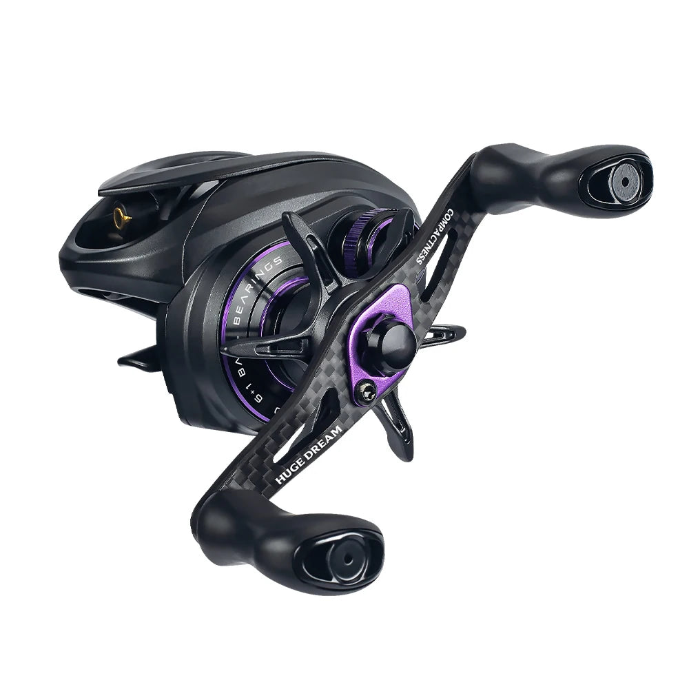 Ultralight Carbon Baitcasting Reel – 138g, 7.6:1, 4.6kg Drag