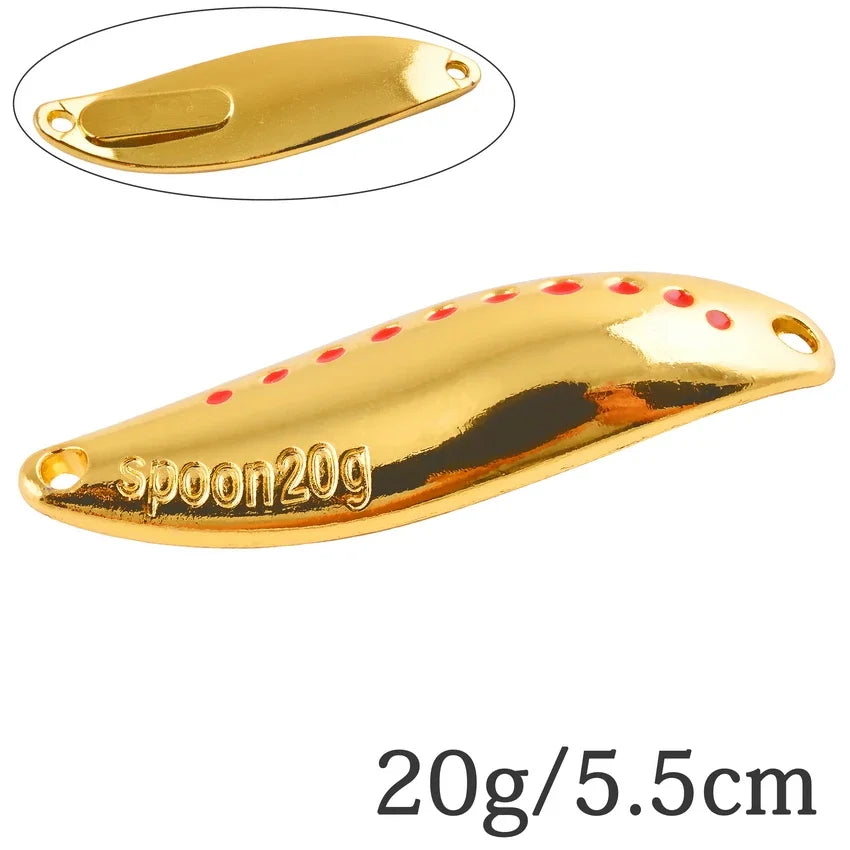 2.5G-30G Metal Vib Leech Spinner Spoons – Lures for Large Predator Fish