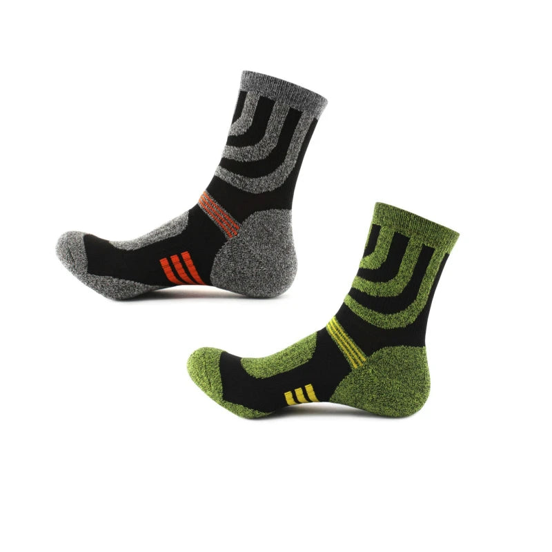 3 PAIRS Anti-Blister Winter Terry Socks – Outdoor Sports Running Cycling Camping Trekking