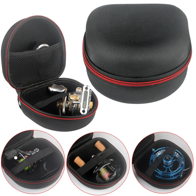 Portable Eva Fishing Reel Bag – Waterproof Protective Case For Spinning & Drum Reels