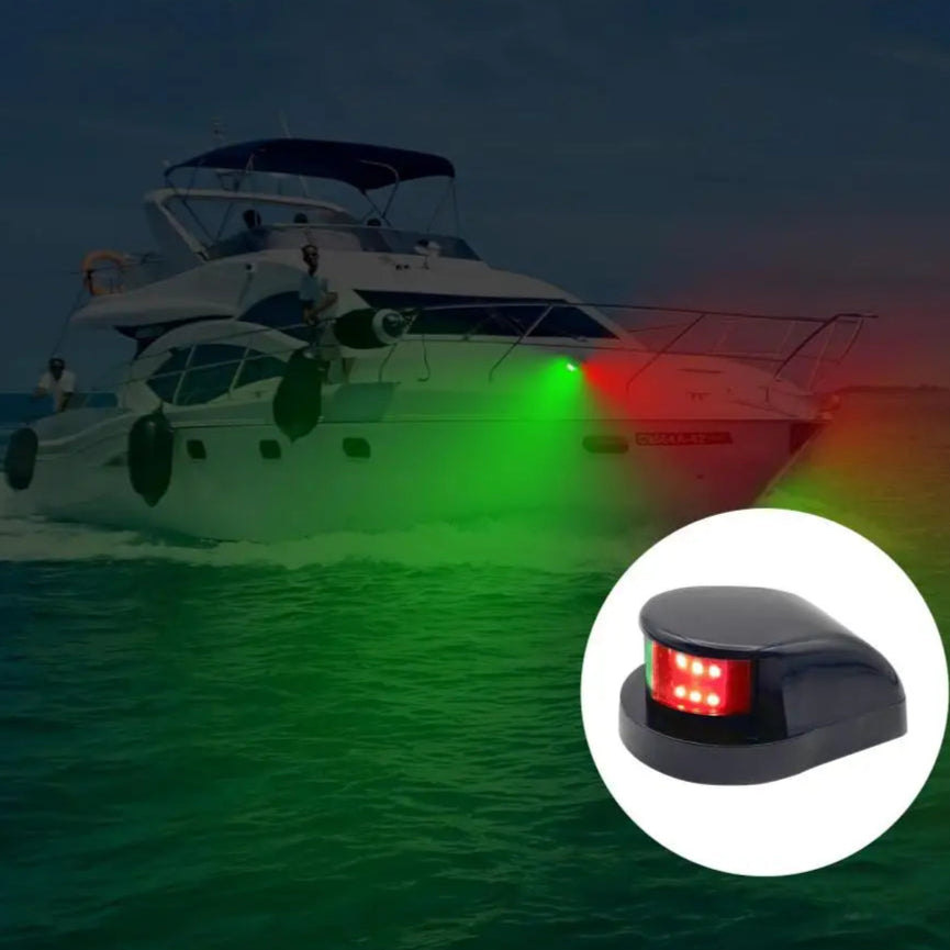 12V LED Marine Light – Waterproof Red/Green Boat Navigation