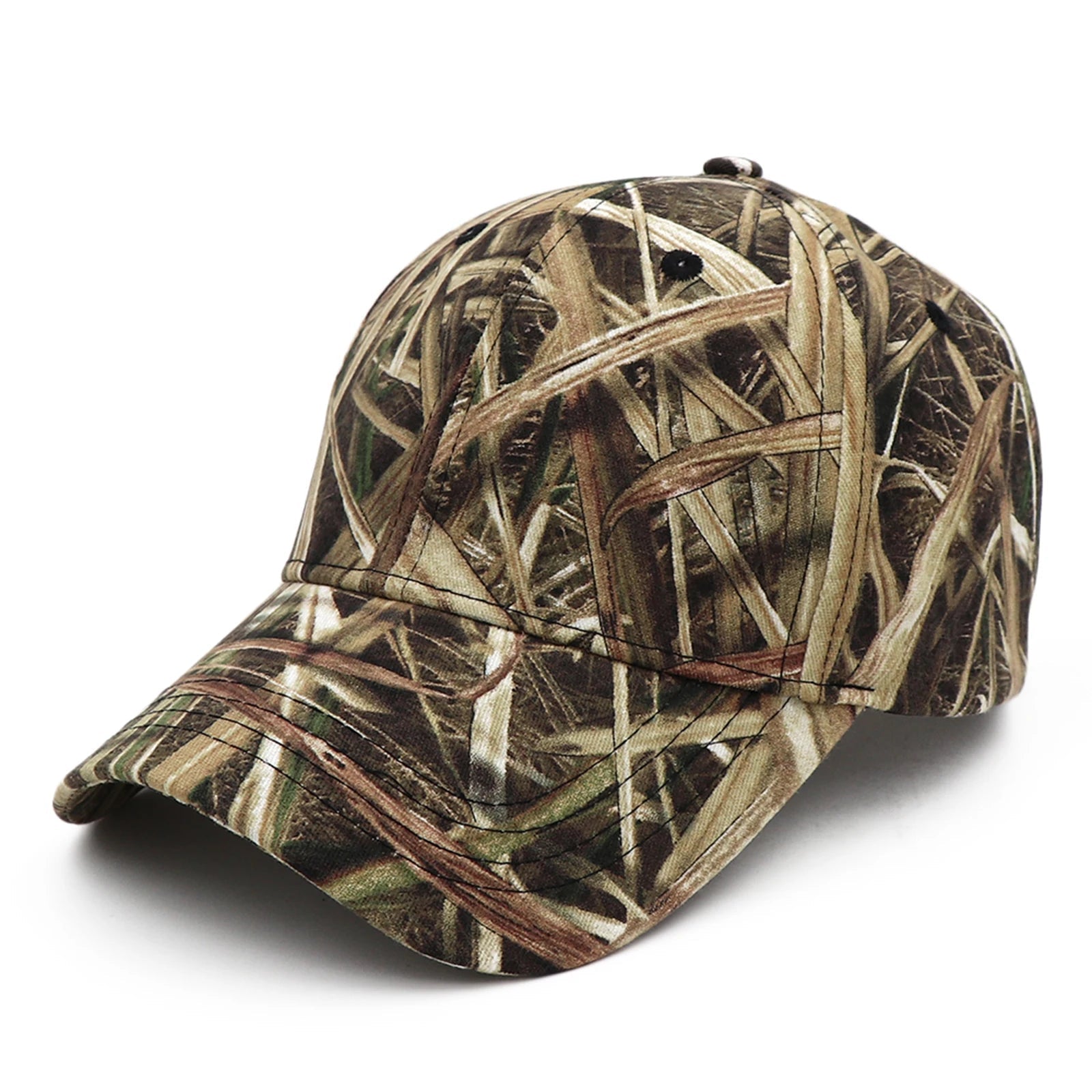 Camo Fishing Cap – Jungle Reed Outdoor Hat with Sun Cover