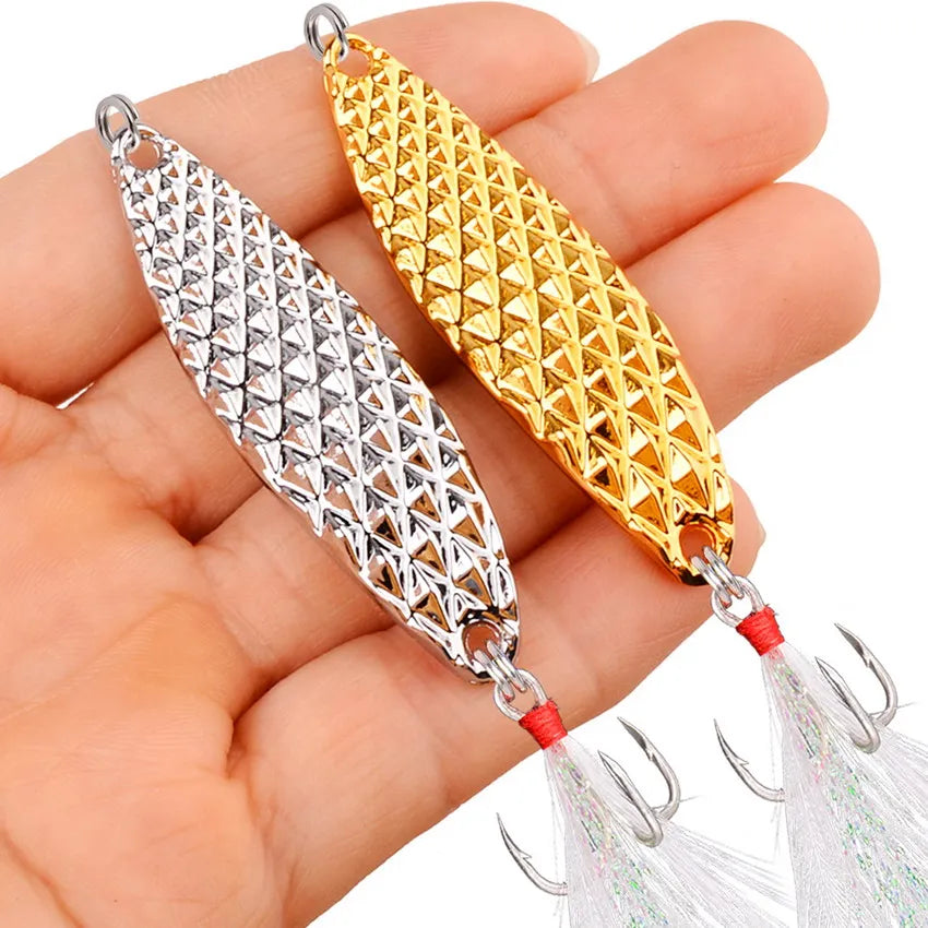5/7/10/15/20G Metal Spinner Spoon Fishing Lure for Seawater Fishing