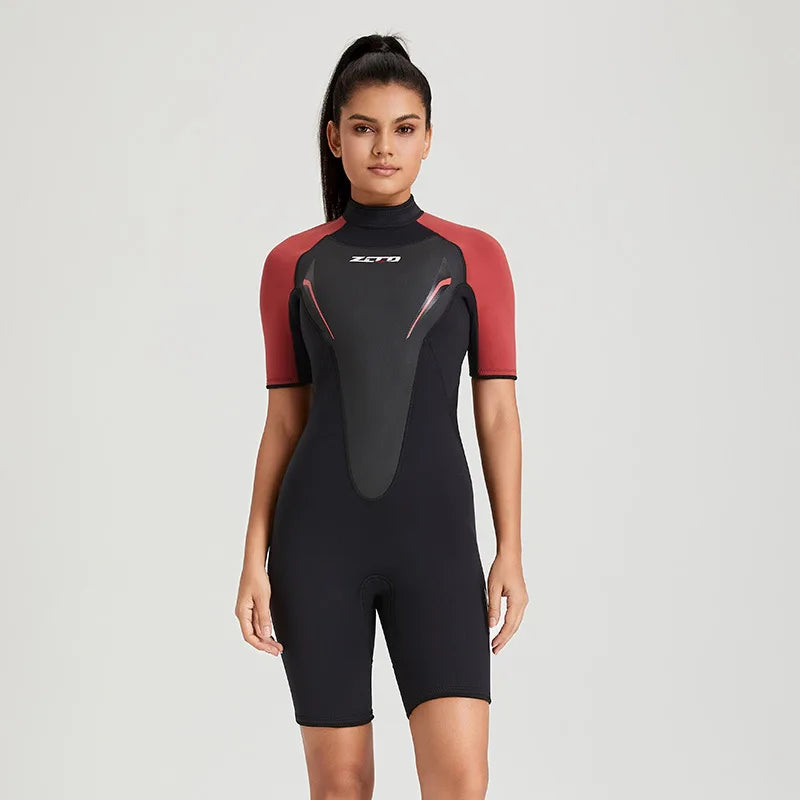 3mm Neoprene Short Sleeve Wetsuit for Men and Women – Surf, Snorkel & Spearfishing