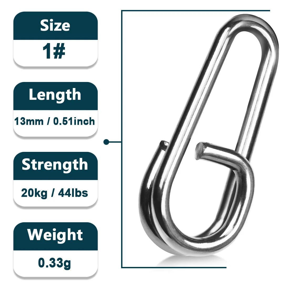 Stainless Steel Oval Split Rings – High-Strength Fishing Connectors for Lures & Baits