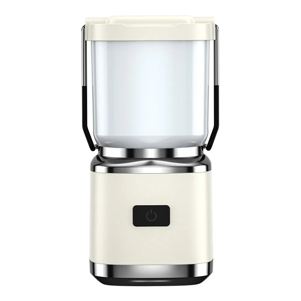 Retro Rechargeable Camping Lantern with Multi-Mode LED Lighting