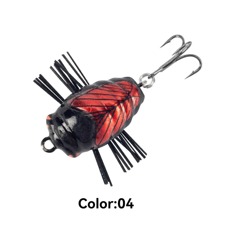LEYDUN MicroBug Insect Fishing Lure – 20mm 1.4g & 30mm 3.5g Topwater Floating Bait Wobbler