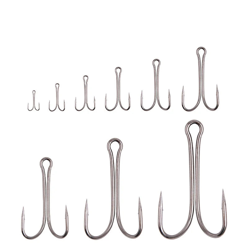 10PCS 50PCS 100PCS Long Shank Double Hook – Weedless Duple Hooks For Jigs & Soft Lures