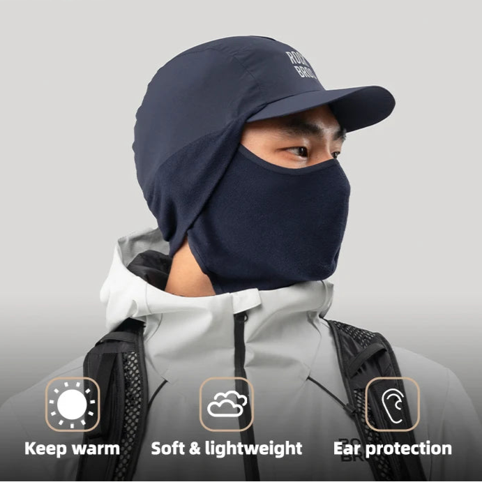ROCKBROS Winter Thermal Balaclava – Windproof Face Mask with Brim