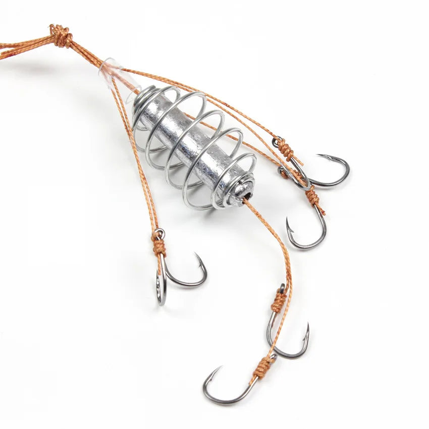 New-Style European Fishing Explosive Hook with Lead Sinker – Long-Range Cast & High Catch Efficiency