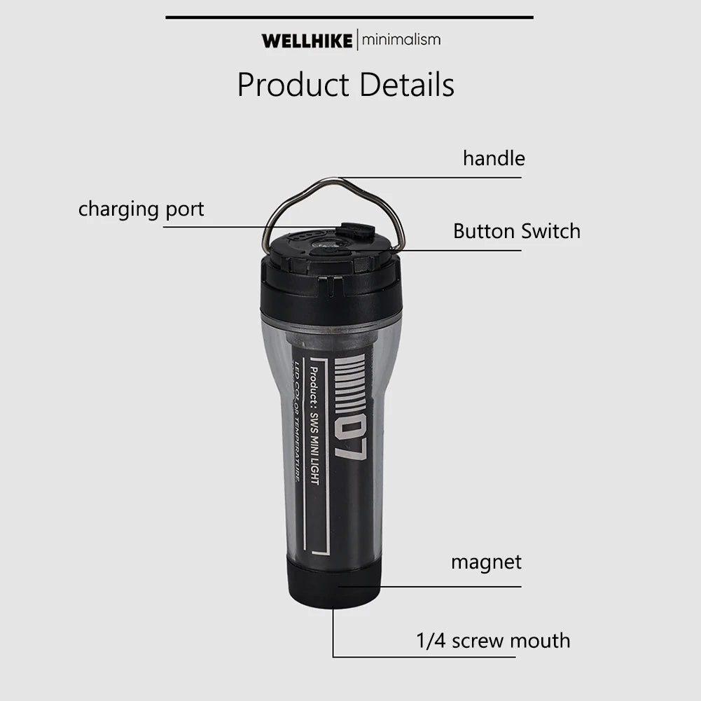 USB Rechargeable Camping Lantern – 5000mAh Vintage Light