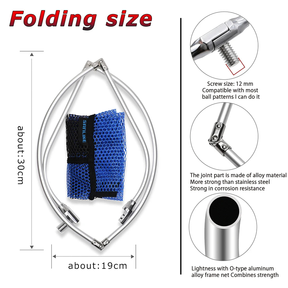 Folding Rubber Fishing Net – Lightweight Dip Head Design