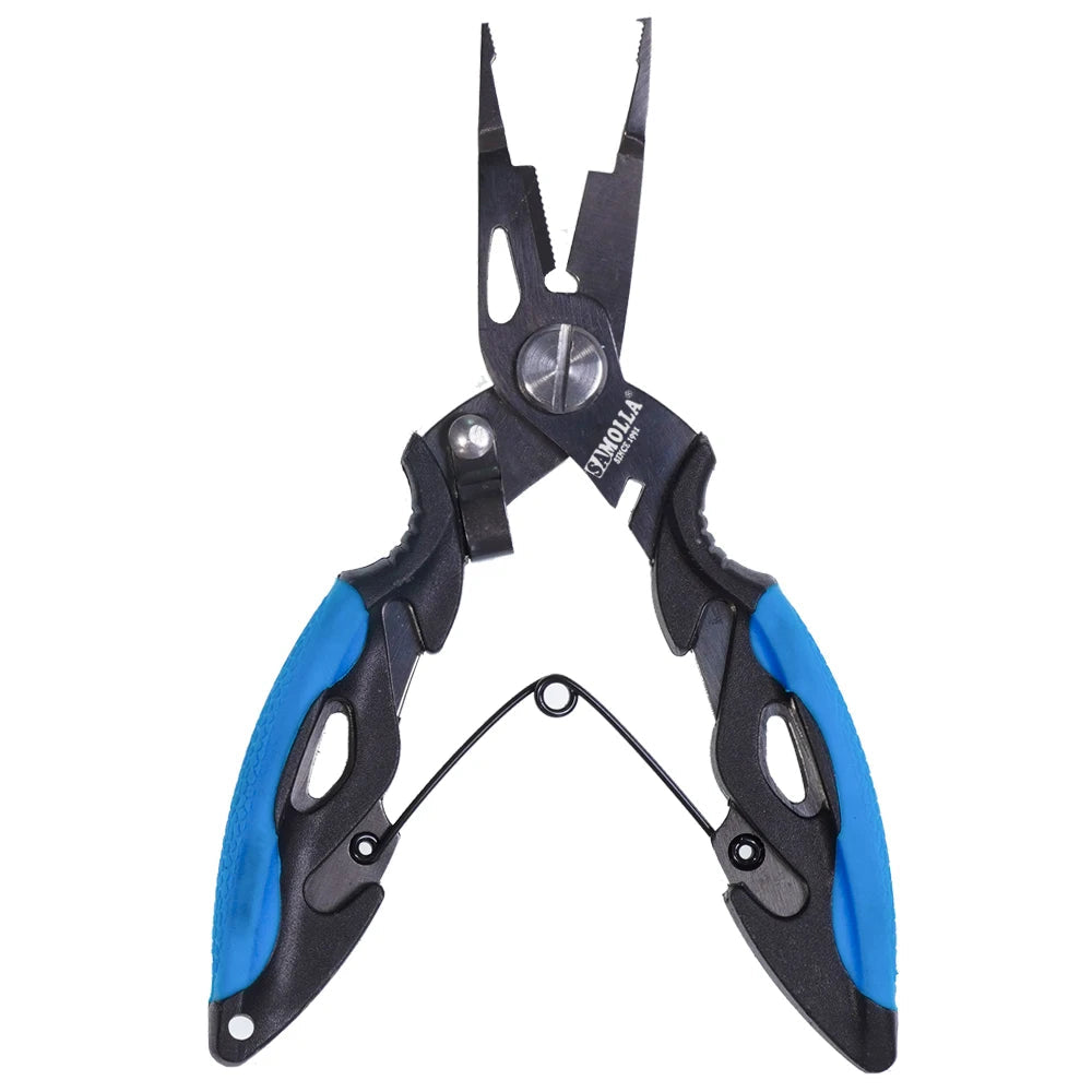 Stainless Steel Fishing Pliers with Cutter, Sheath & Lanyard