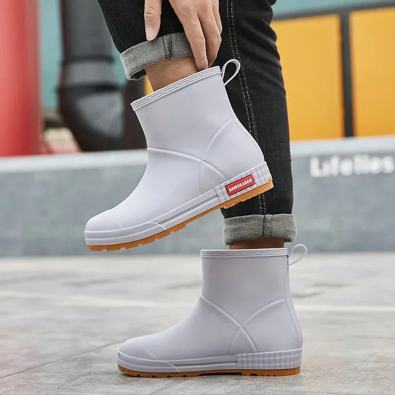 Women’s Rubber Rain Boots – Waterproof Ankle Boots for Outdoor Comfort & Style