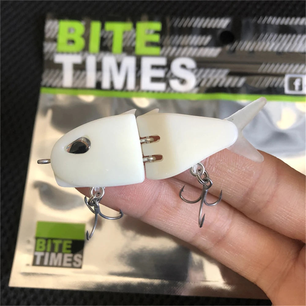 Slow Sinking Swimbait Jointed Bait with 3D Eyes & PVC Material for Predator Fishing