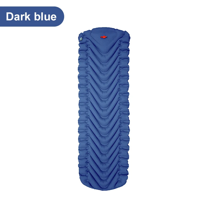PACOONE Ultralight Inflatable Waterproof Sleep Pad with Built-in Pump & Pillow