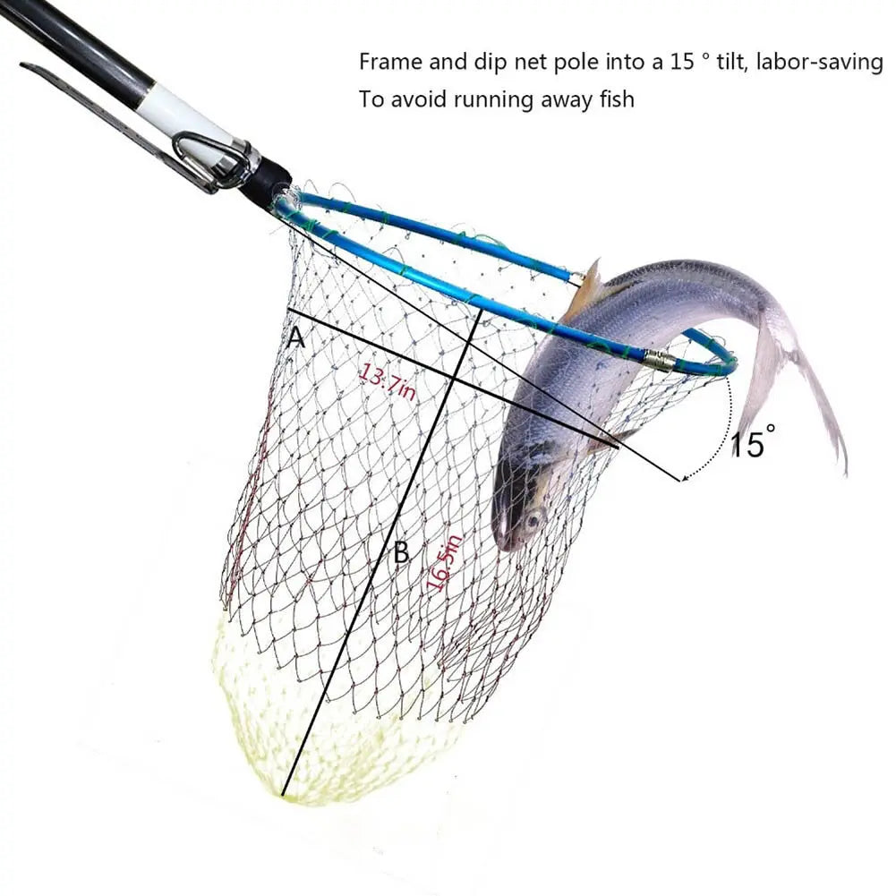 3M Carbon Fibre Telescopic Fishing Landing Net – Foldable Handle for Catch & Release