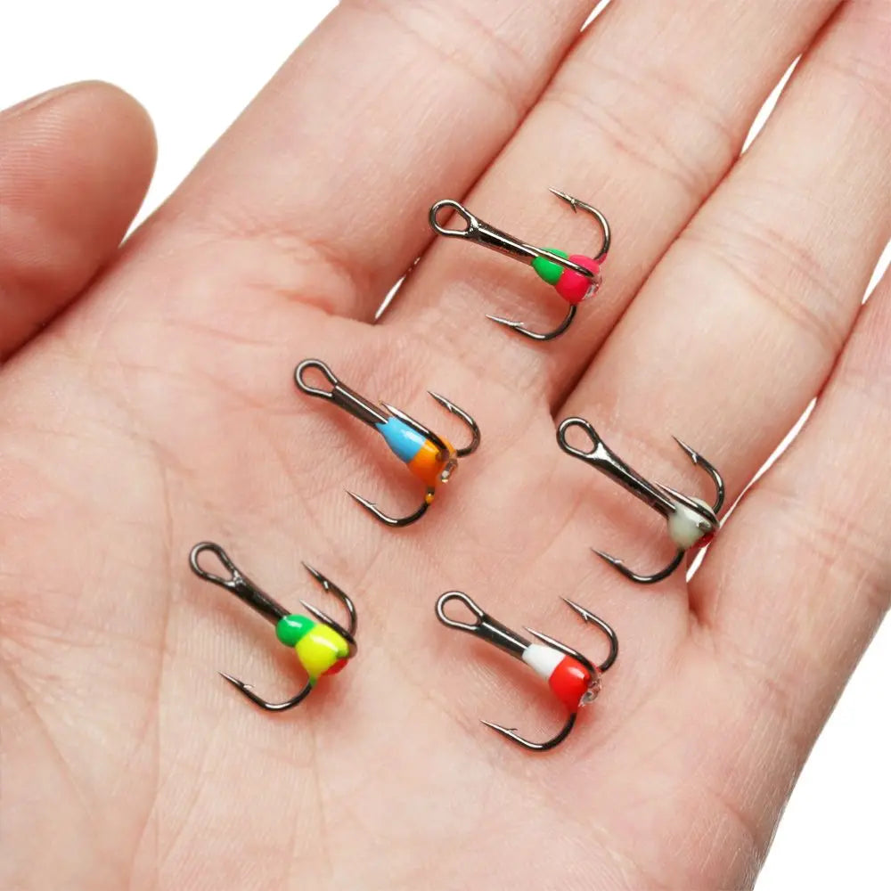 5PCS Treble Fishing Hooks – High Carbon Steel Treble Hooks for Ocean Boat Fishing