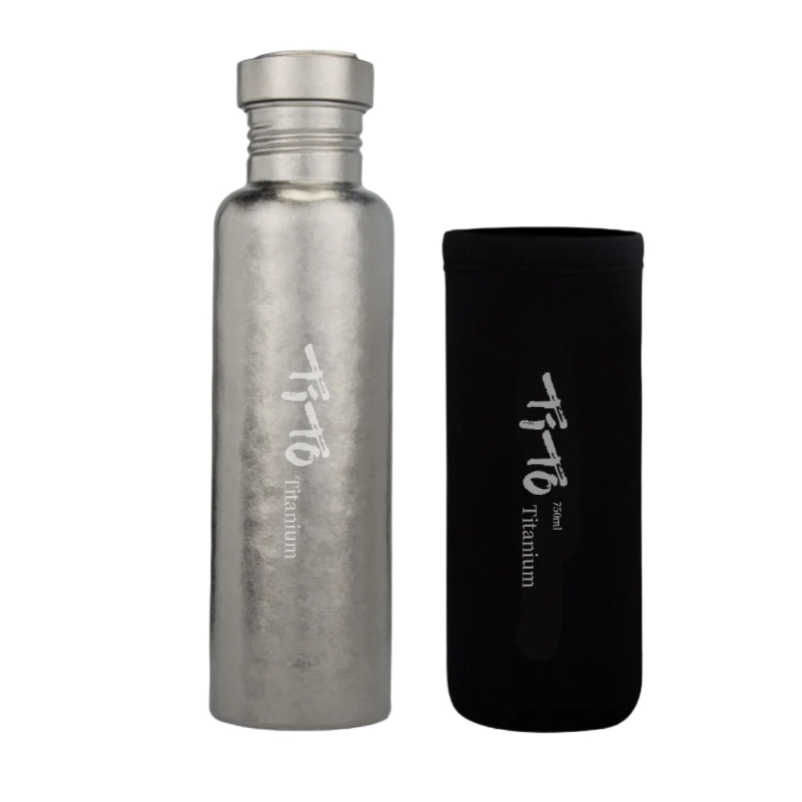 TITO TITANIUM Pure Titanium Sports Water Bottle – Plastic-Free Leak-Proof Gym & Outdoor Flask