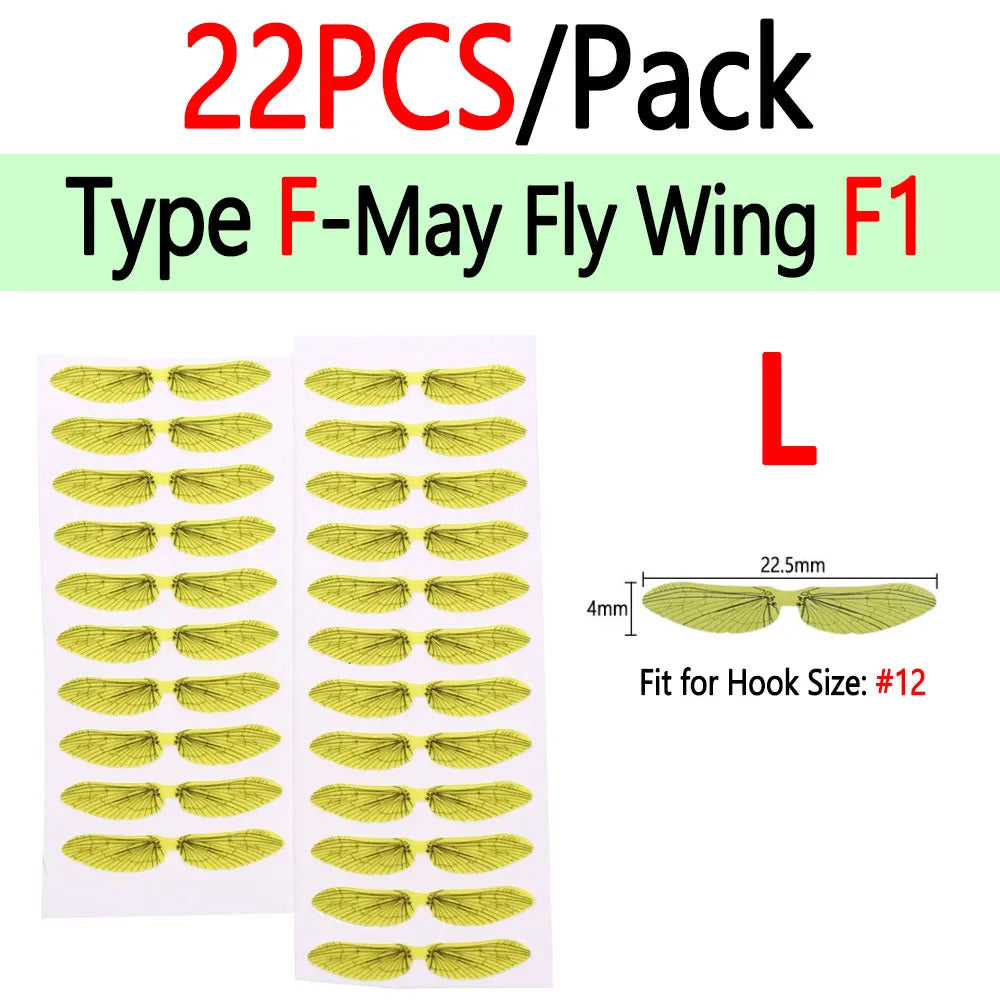 BIMOO Realistic Insect Wings for Fly Tying – Pre-Cut Material for Trout & Nymph Patterns