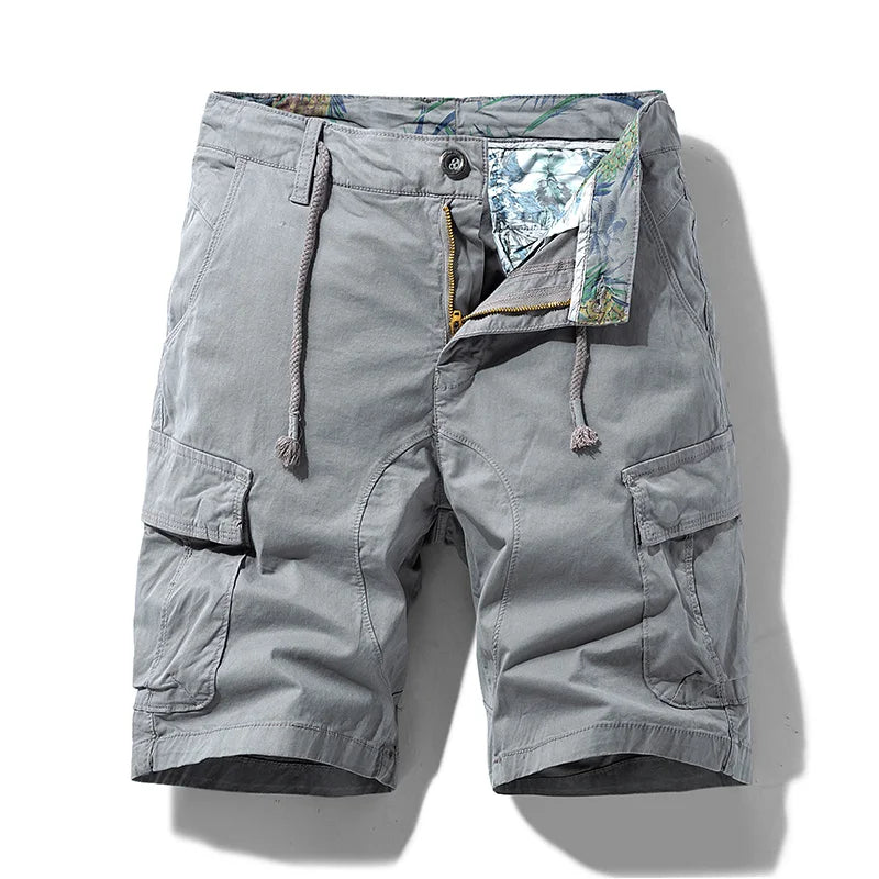 TAUVSEDI Men’s Cotton Cargo Shorts – Breathable Summer Outdoor Casual Trousers