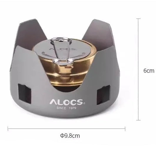 ALOCS Portable Alcohol Stove – Compact Windproof Camping Cooker for Outdoor Heating & Tea Brewing