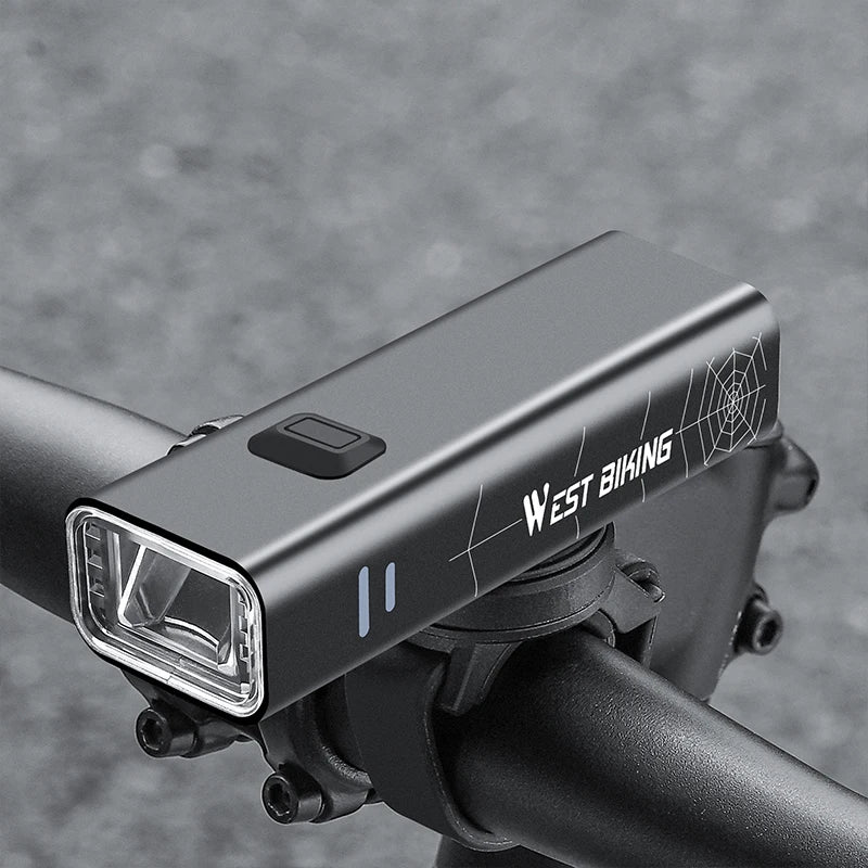 Bike Light Set with Spiderweb Headlamp and Smart Brake Tail Light