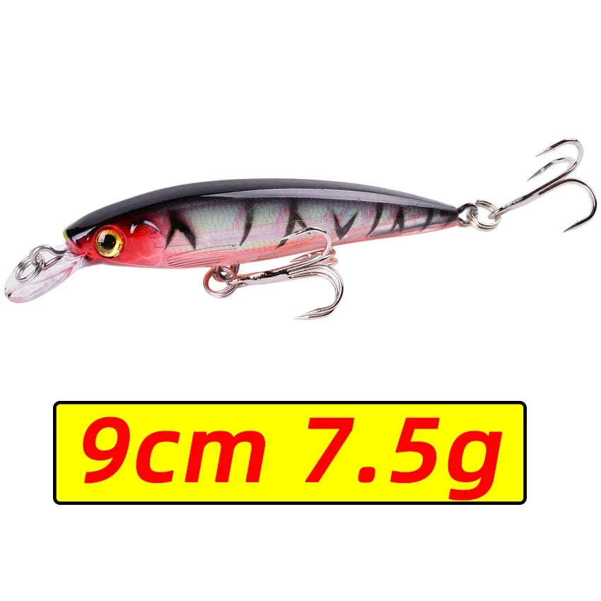 Laser Minnow Fishing Lure – 11CM 13G Hard Bait Crankbait for Freshwater & Saltwater