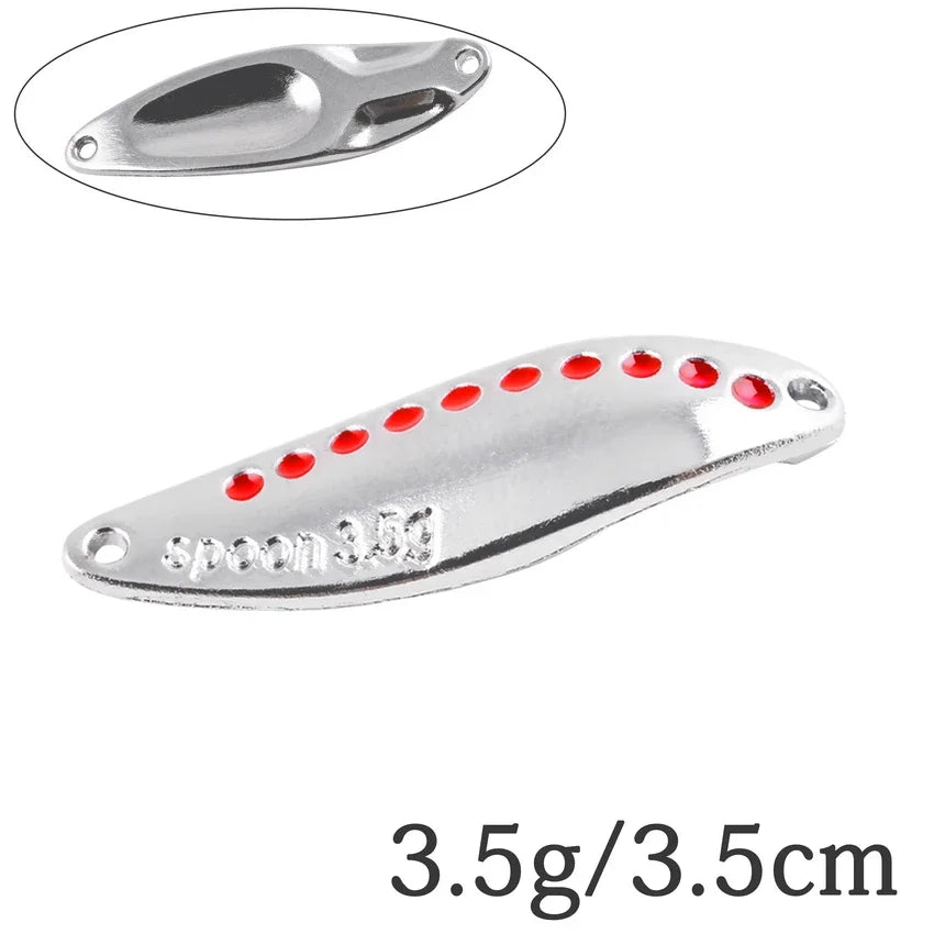 2.5G-30G Metal Vib Leech Spinner Spoons – Lures for Large Predator Fish