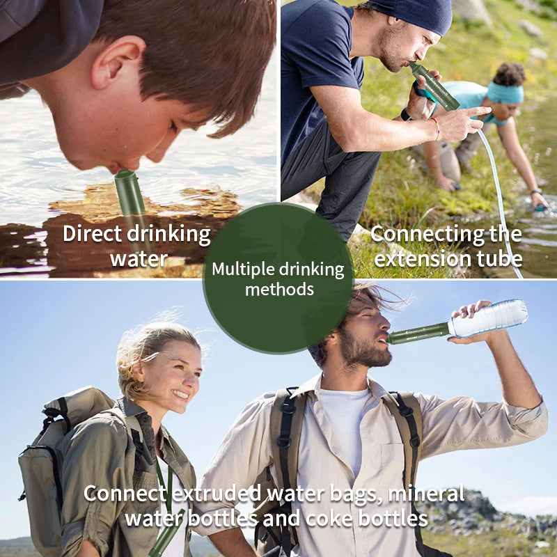 FILTERWELL Personal Camper Water Purifier – Portable Survival Water Filter for Outdoor Travel