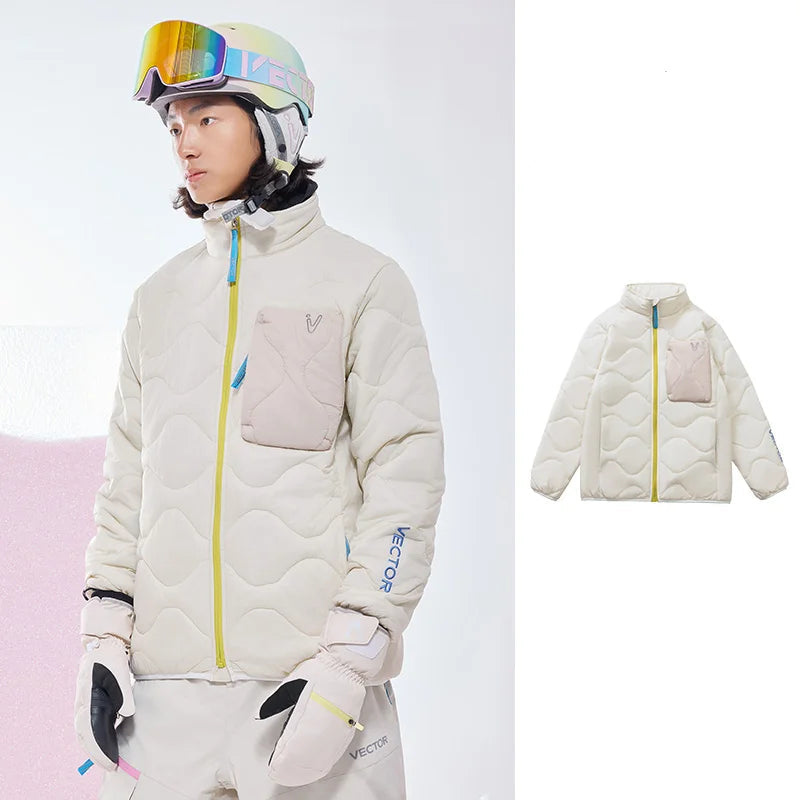VECTOR Blaze P Women's Puffer Jacket – Insulated Ski Mid Layer for Warmth and Moisture Control