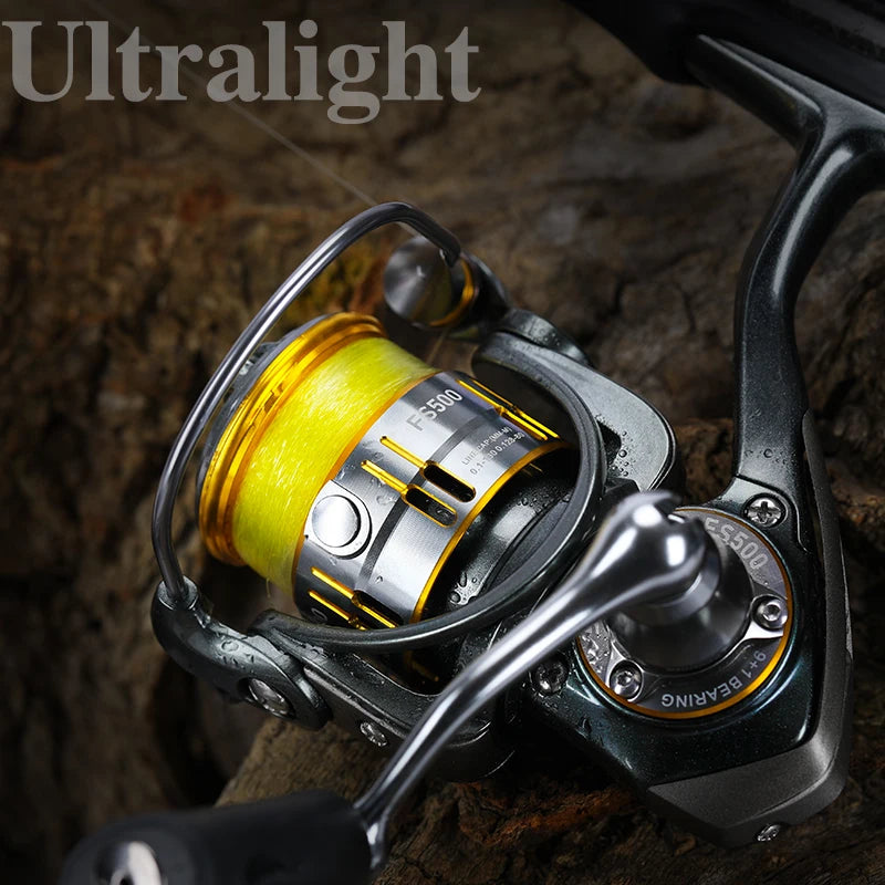 Ultralight Spinning Reel – 165g, 4kg Drag, 9+1 BB, Long Cast Design