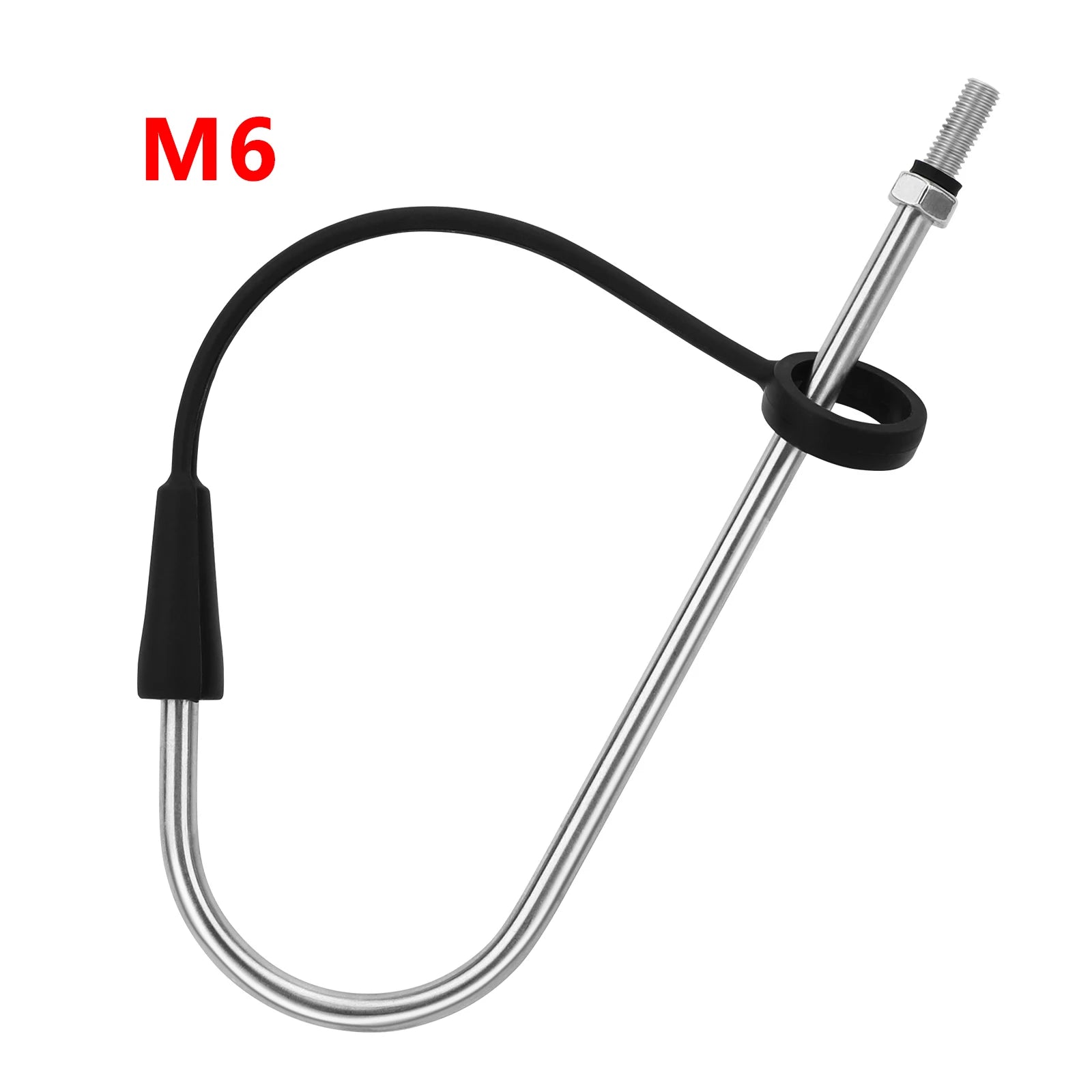SANLIKE Stainless Steel Fishing Gaff M6/M8 – Spear Hook with Protective Cover for Saltwater Use