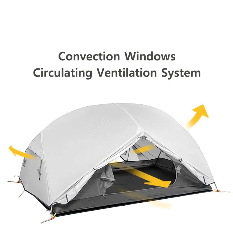 NATUREHIKE Mongar 2 Ultralight Waterproof 2-Person Backpacking Tent for Hiking & Camping