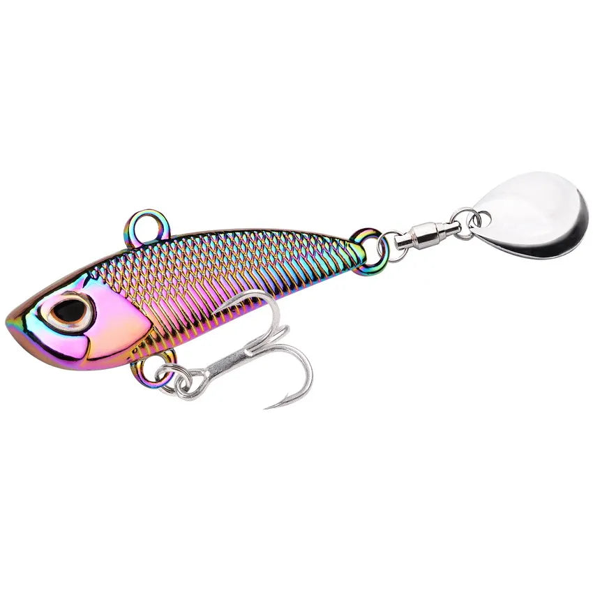 Fishing Lure – Rotating Tail Metal Vib Casting Shore Jig Bait for Freshwater