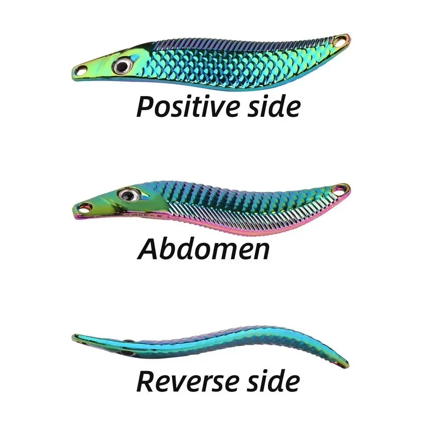Metal VIB Leech Spinner Spoon Lure – Sinking Fishing Bait