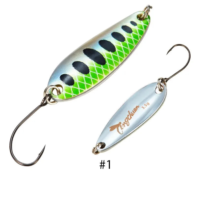 Metal Spoon Fishing Lure 2–4.5g with Mustad Hook
