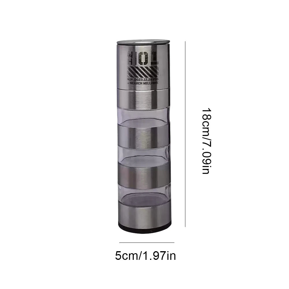 Manual Stainless Steel Pepper Mill – Camping Spice Grinder
