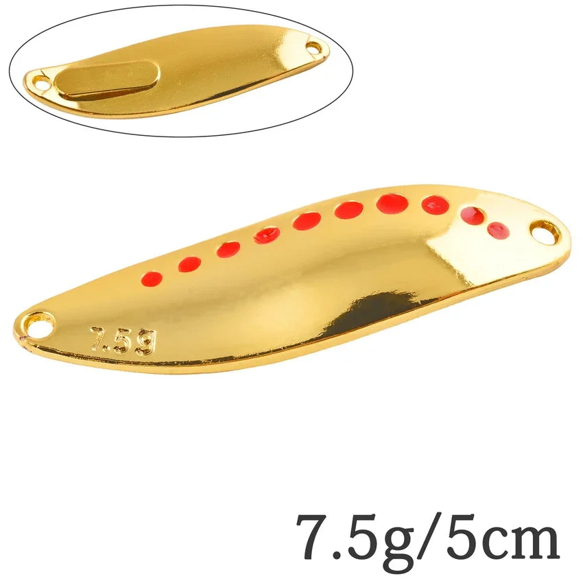 2.5G-30G Metal Vib Leech Spinner Spoons – Lures for Large Predator Fish