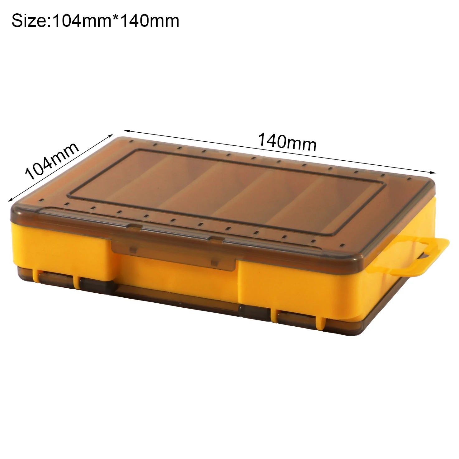 Double-Sided Fishing Tackle Box with 12–14 Compartments
