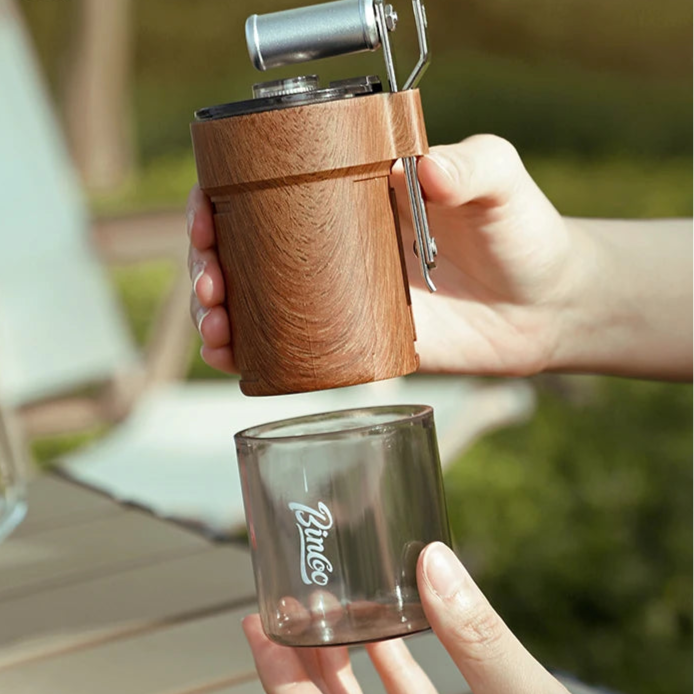 BINCOO Portable Camping Coffee Grinder, Manual Espresso Grinder for Outdoor Travel