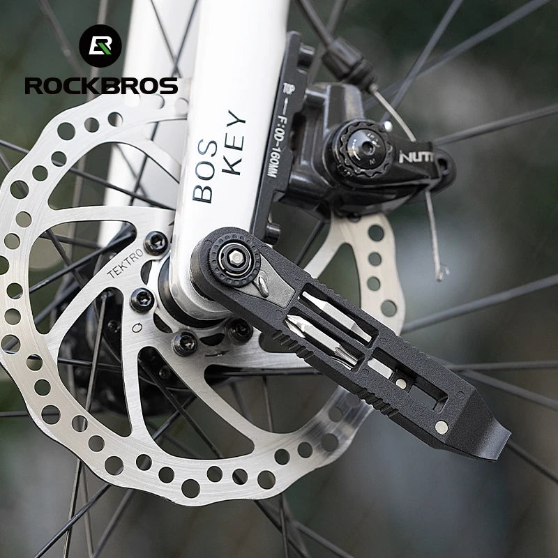 Compact Bike Tyre Lever and Ratchet Wrench Repair Set