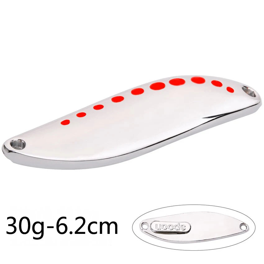 2.5G-30G Metal Vib Leech Spinner Spoons – Lures for Large Predator Fish