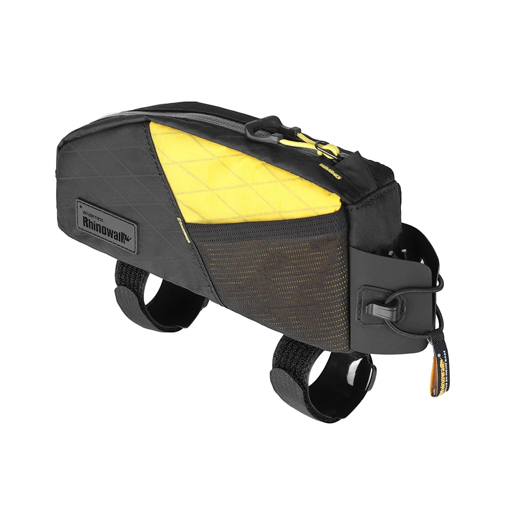 Bike Top Tube Bag 1.2L Water-Resistant with Phone Strap Mount