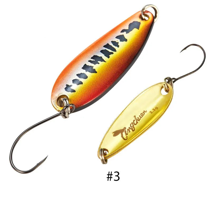 Metal Spoon Fishing Lure 2–4.5g with Mustad Hook