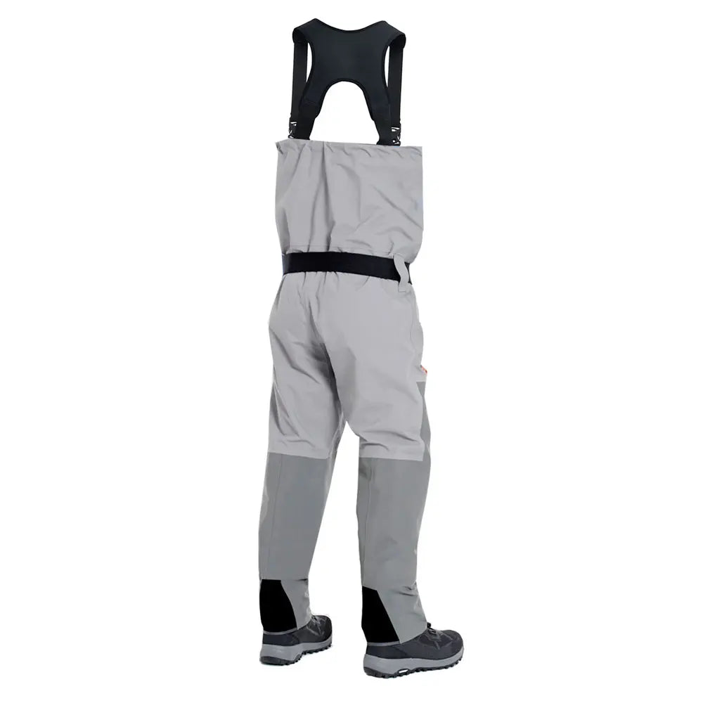 SEAKIRIN Breathable Zip-Front Chest Fishing Waders – Waterproof Stockingfoot Waders