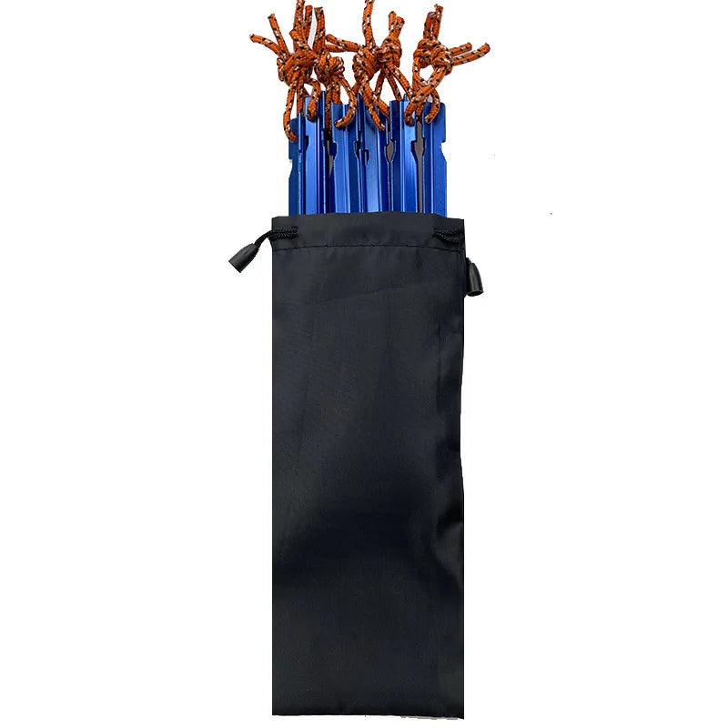 PACOONE 10PCS Aluminium Tent Pegs – 18cm Lightweight Stakes for Outdoor Camping Accessories